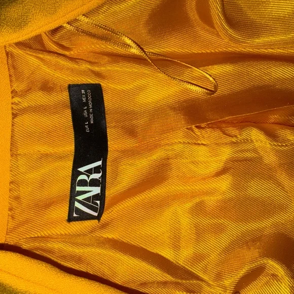 Zara Bright Yellow Longline Blazer - Picture 4 of 5